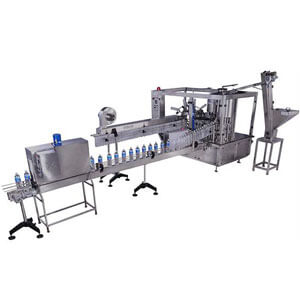 capping filling water plant machine rinsing filtration bottling mineral fully